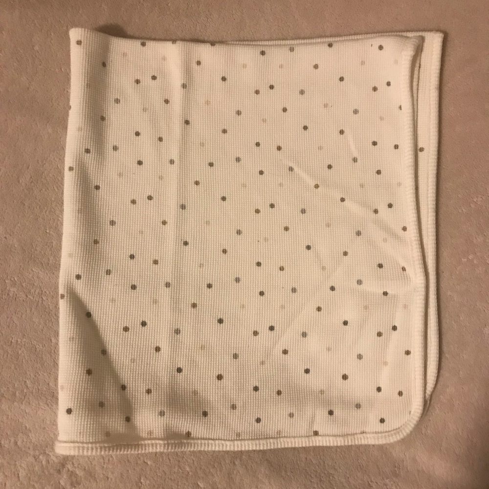 Pocadot Brown/Light Cream Color Baby Blanket